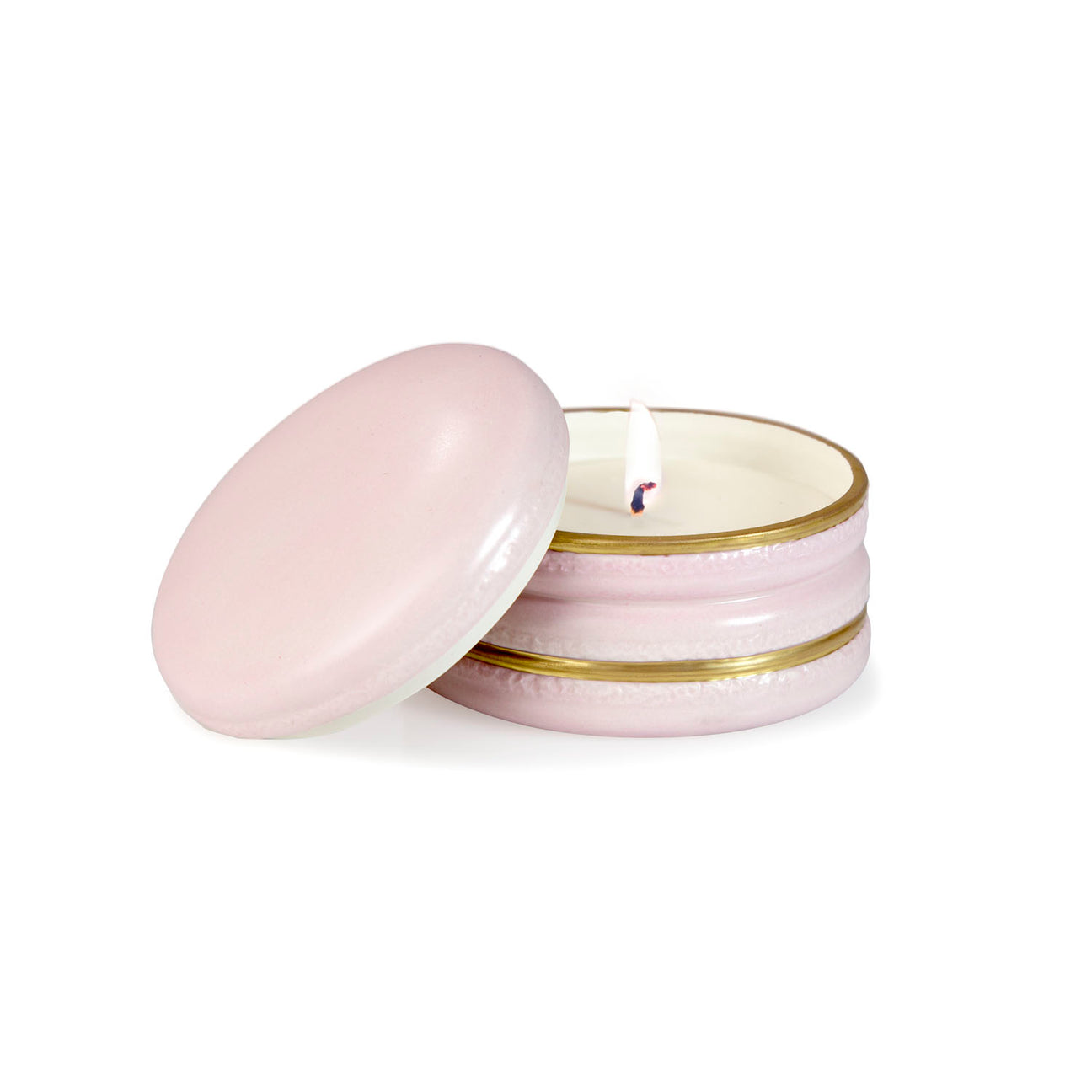 Chantilly Macarons Scented Candle - Pink &amp; Gold 