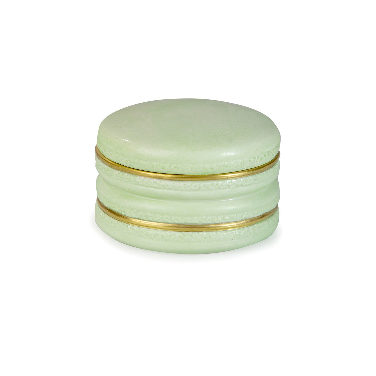 Chantilly Macarons Scented Candle - Green & Gold