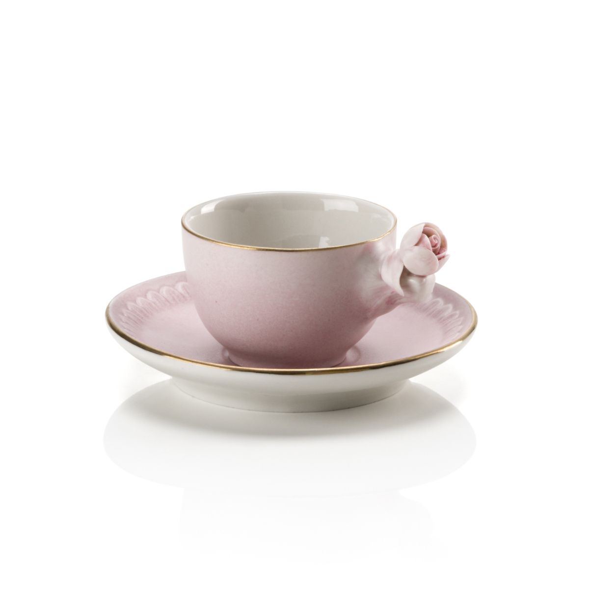 Marie-Antoinette Pink Coffee Cup &amp; Saucer 