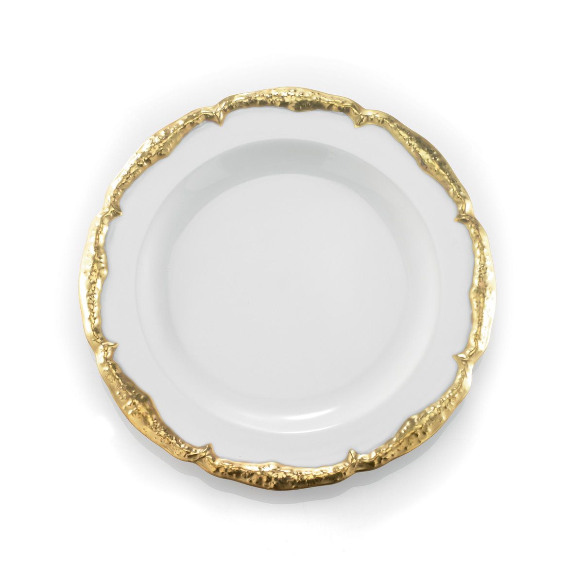 Empire White &amp; Gold Dessert Plate 