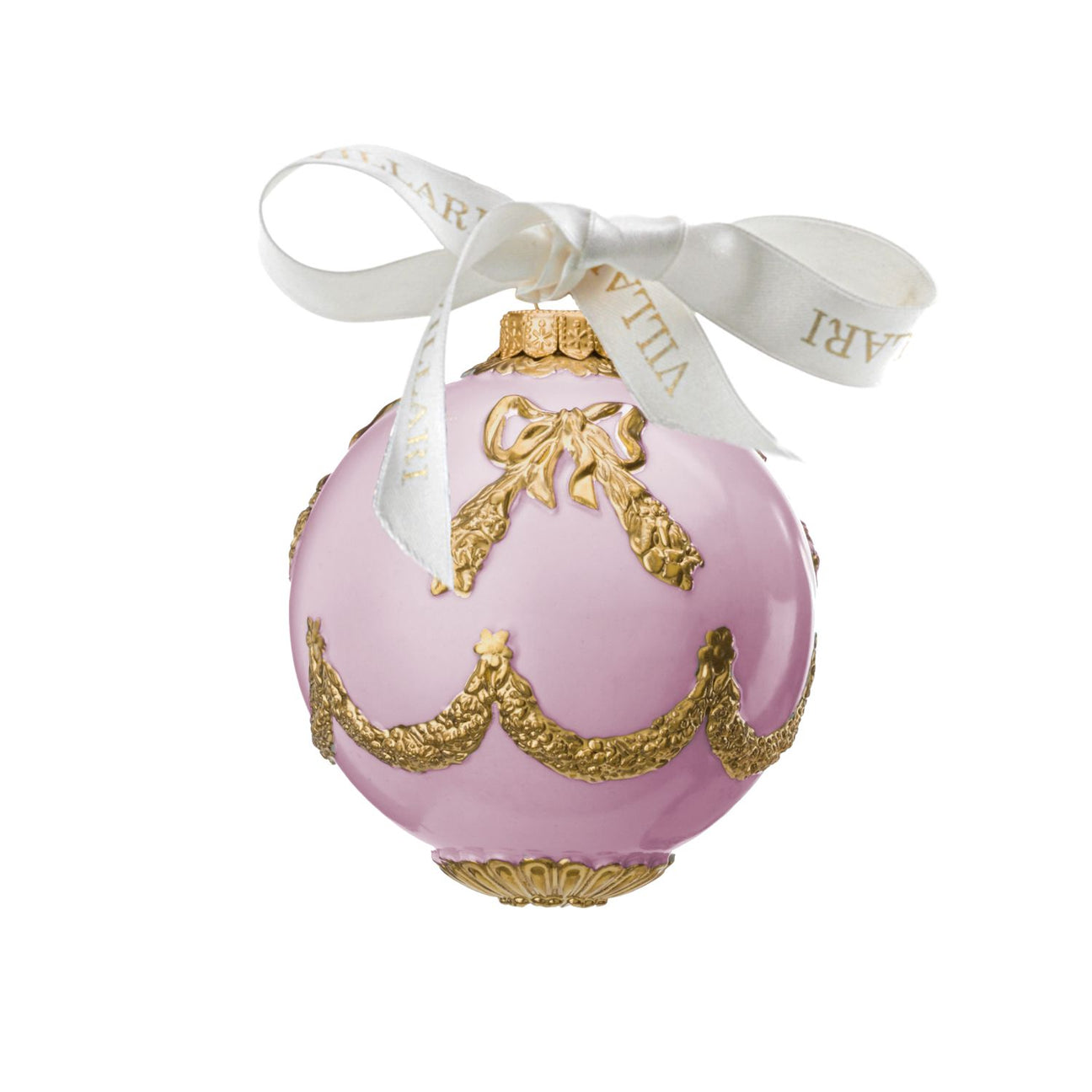 Imperial Christmas Bauble  - Pink &amp; Gold 