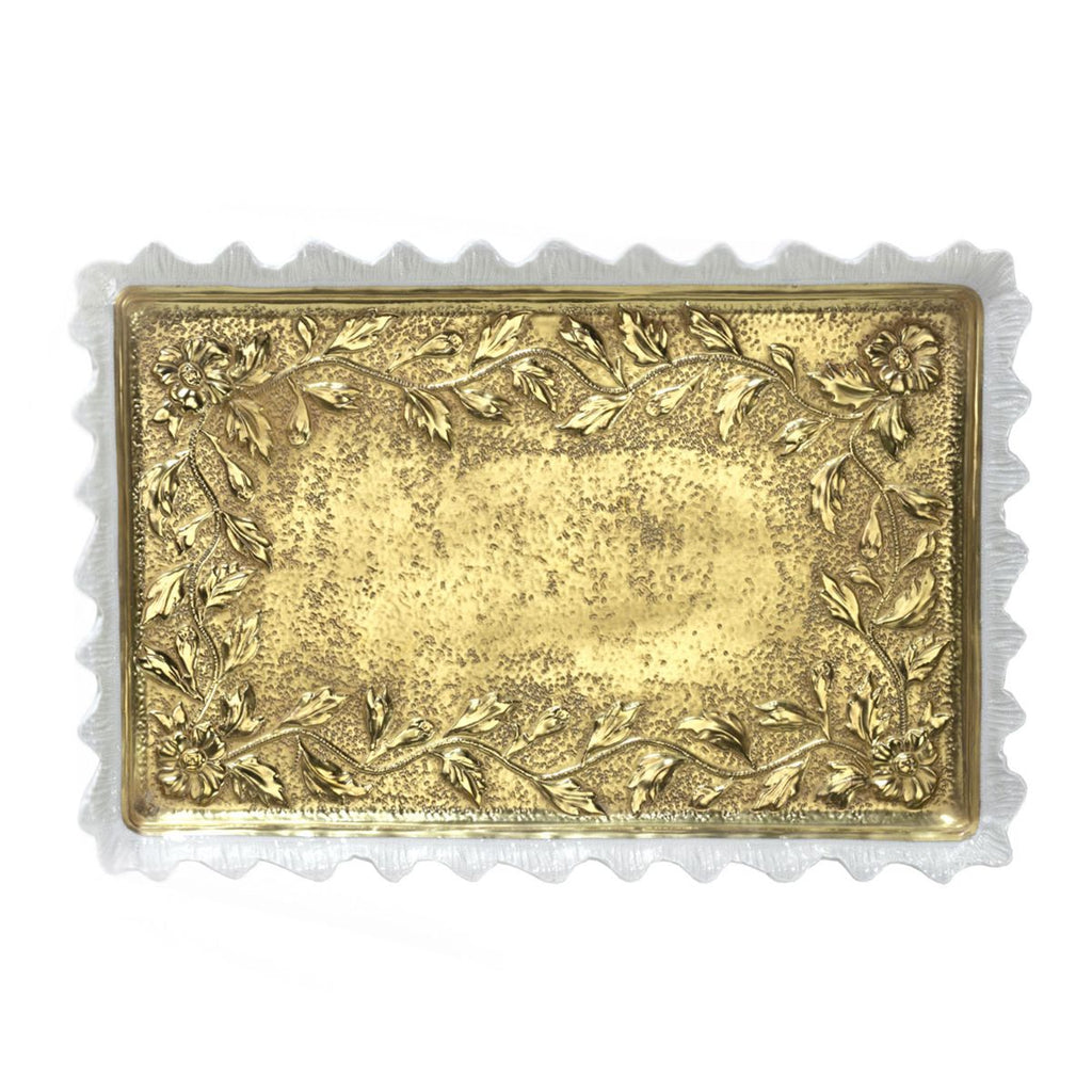 Taormina Gold Rectangular Tray