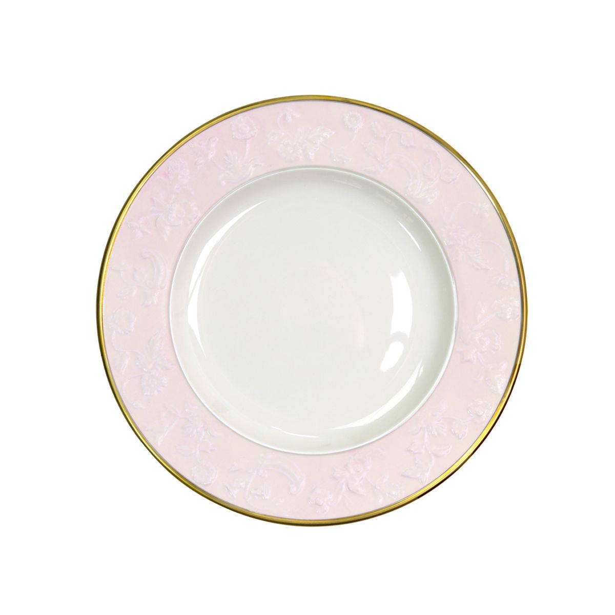 Taormina Pink &amp; Gold Dinner Plate 