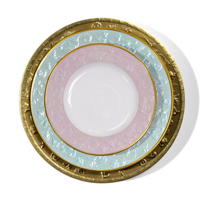 Taormina Pink & Gold Dessert Plate