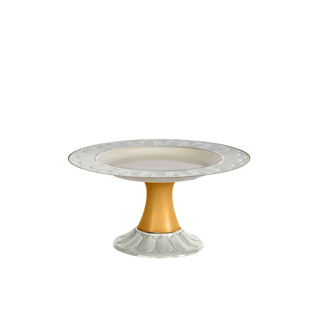 Peacock White & Gold Small Cake Stand