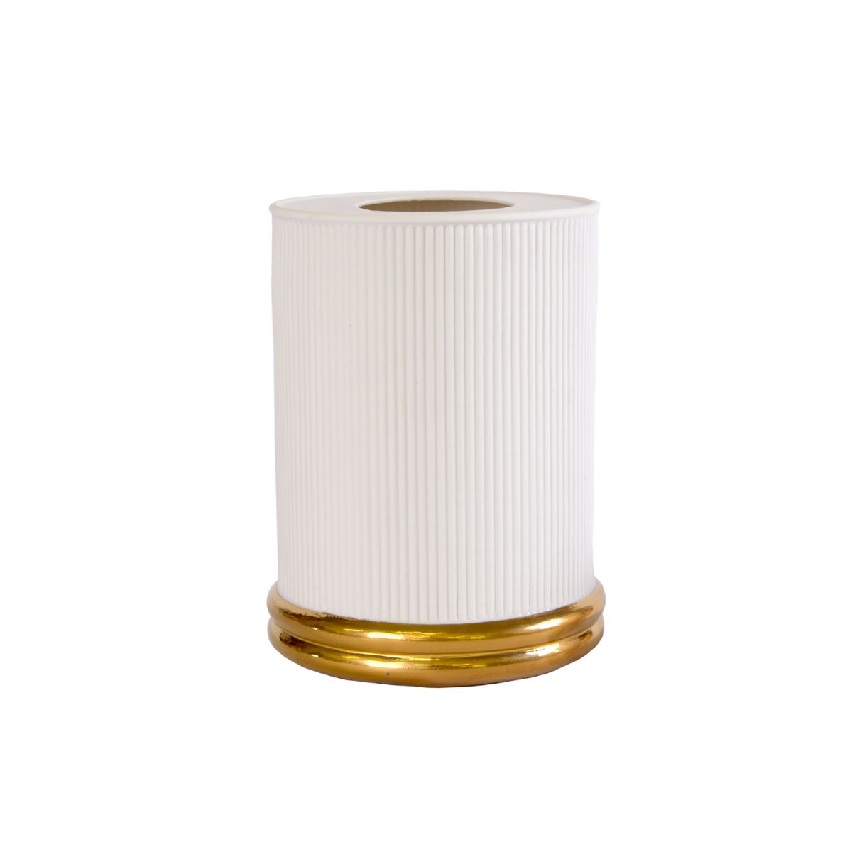 London Rechargable Lamp - White &amp; Gold 