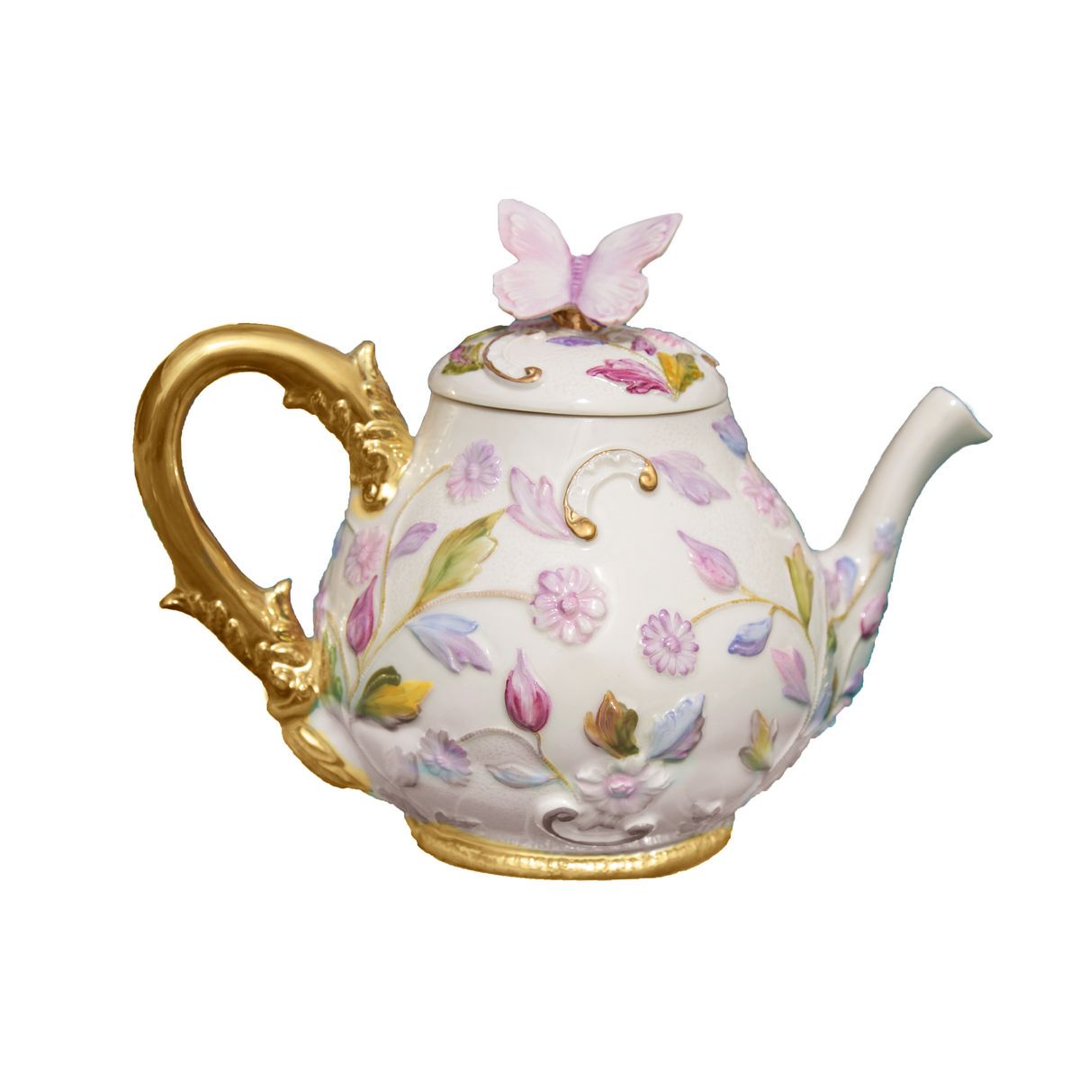 Taormina Multicolor &amp; Gold Teapot 