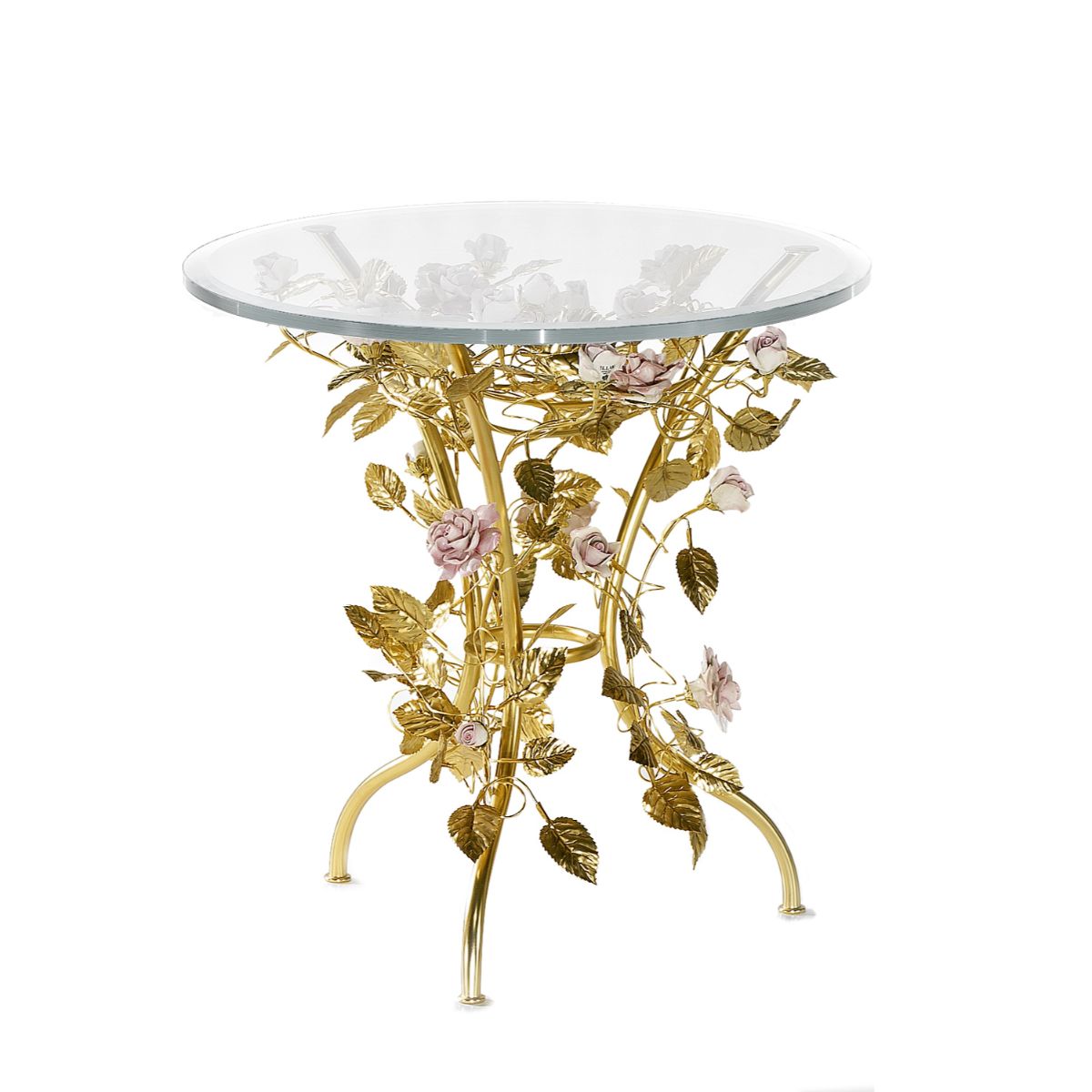 Maire-Antoinette Coffee Table - Gold &amp; Pink 
