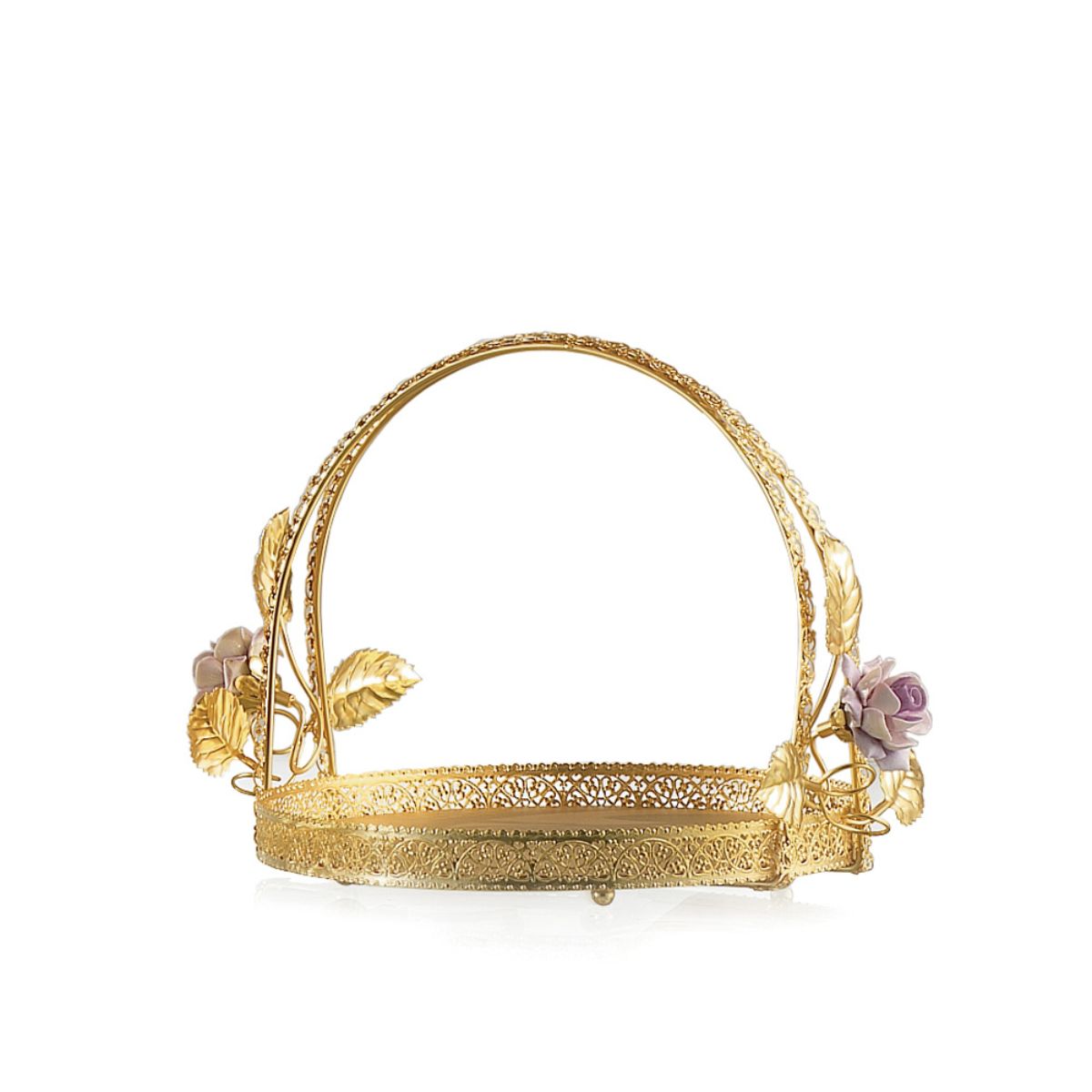 Marie-Antoinette Pink &amp; Gold Bon Bon Basket 