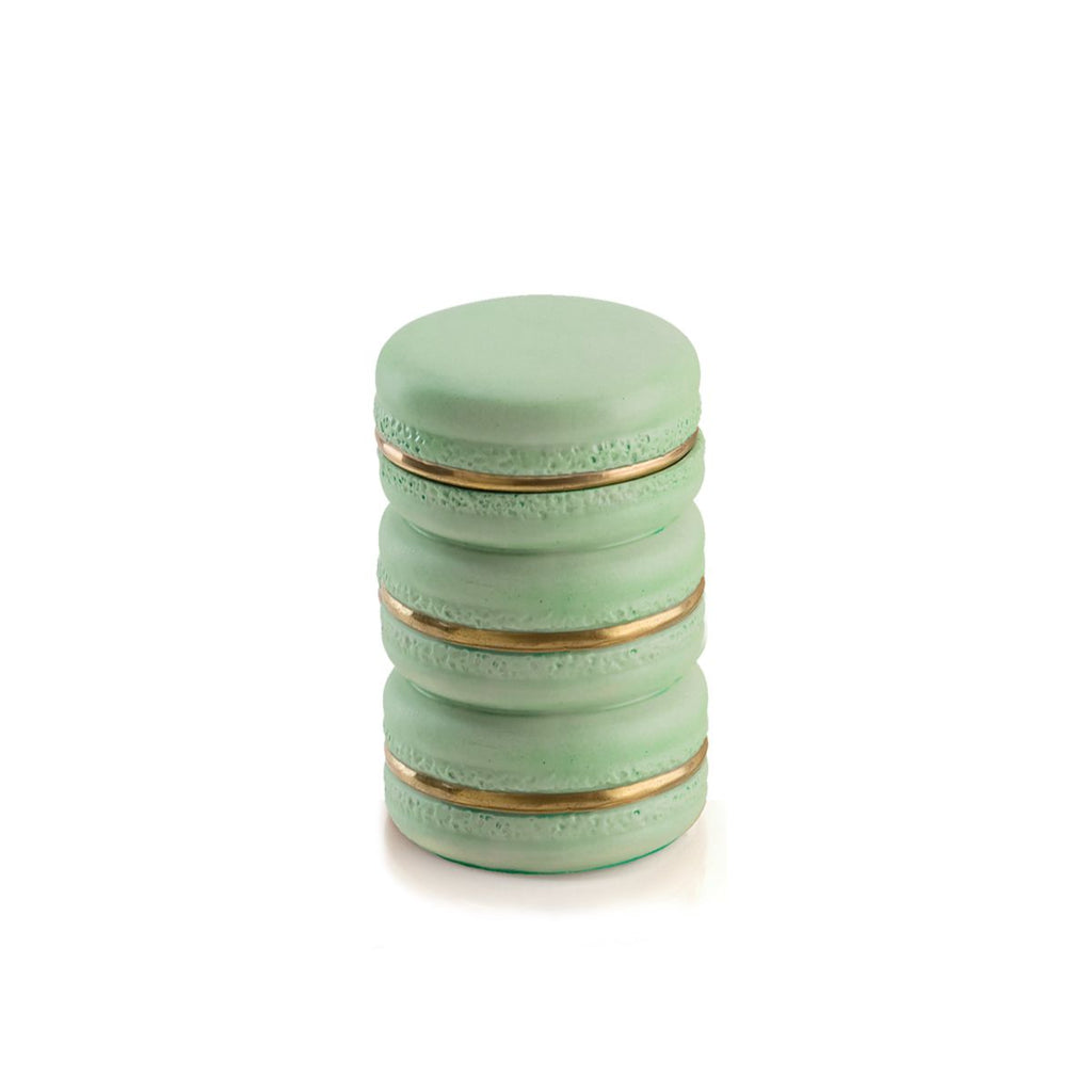 Chantilly Baby Macarons Scented Candle - Green & Gold