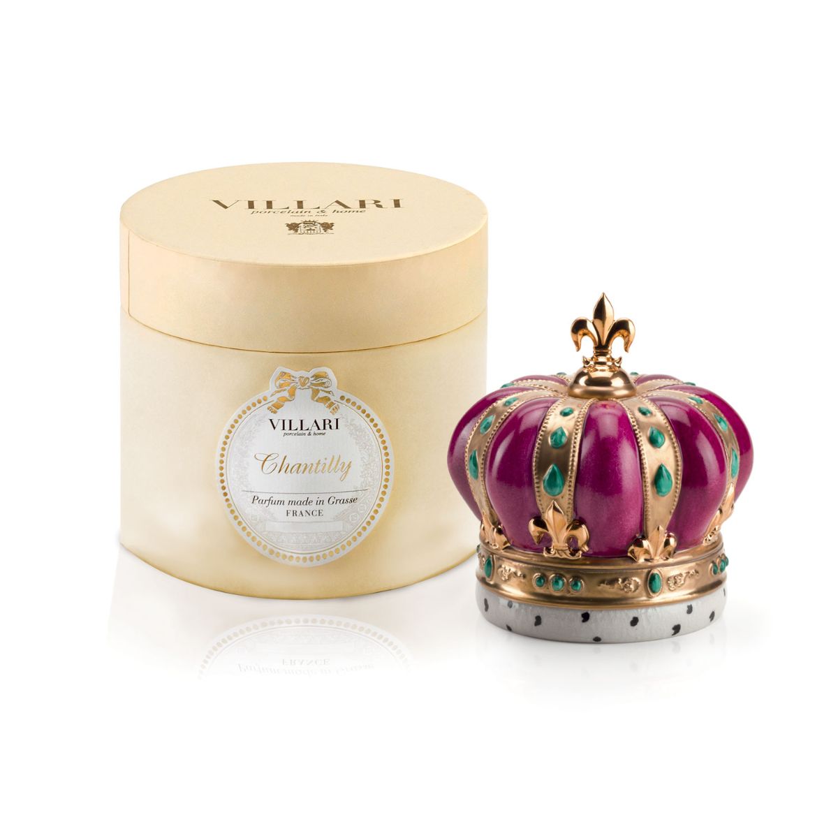 Crown Scented Candle - Fuchsia &amp; Gold 