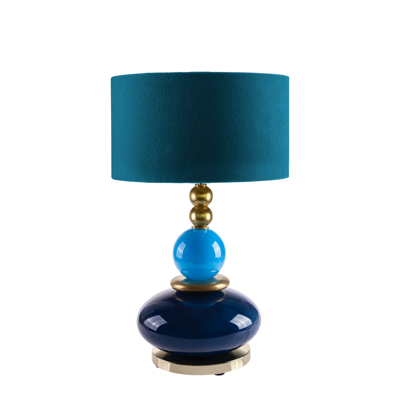 Violette Small Table Lamp - Blue &amp; Gold 