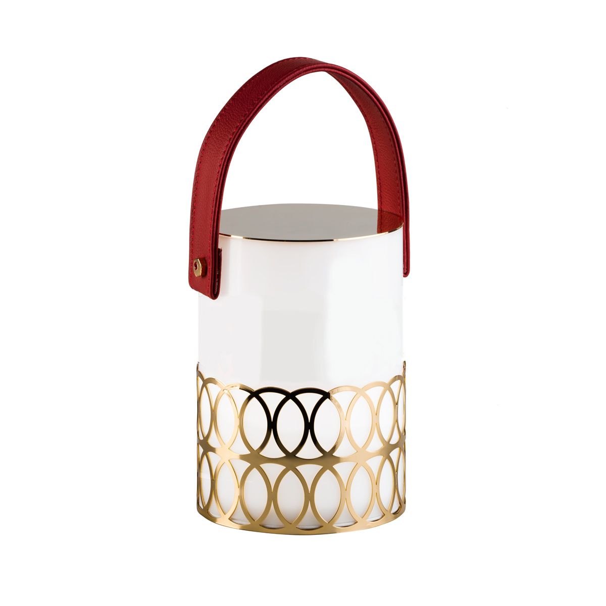 New York Rechargable Lamp - Red &amp; Gold 