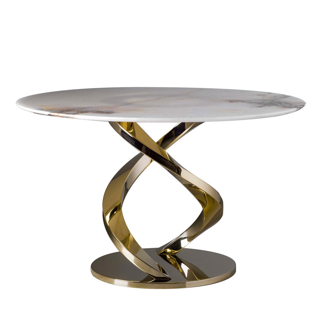 Woman Dining Table - Onyx &amp; Gold 