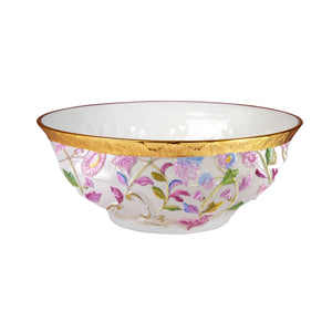 Taormina Multicolor & Gold Salad Bowl