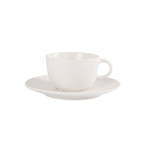 Python White Coffee Cup & Saucer