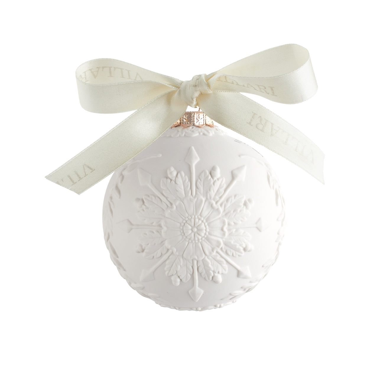 Star Christmas Bauble - Matt White 