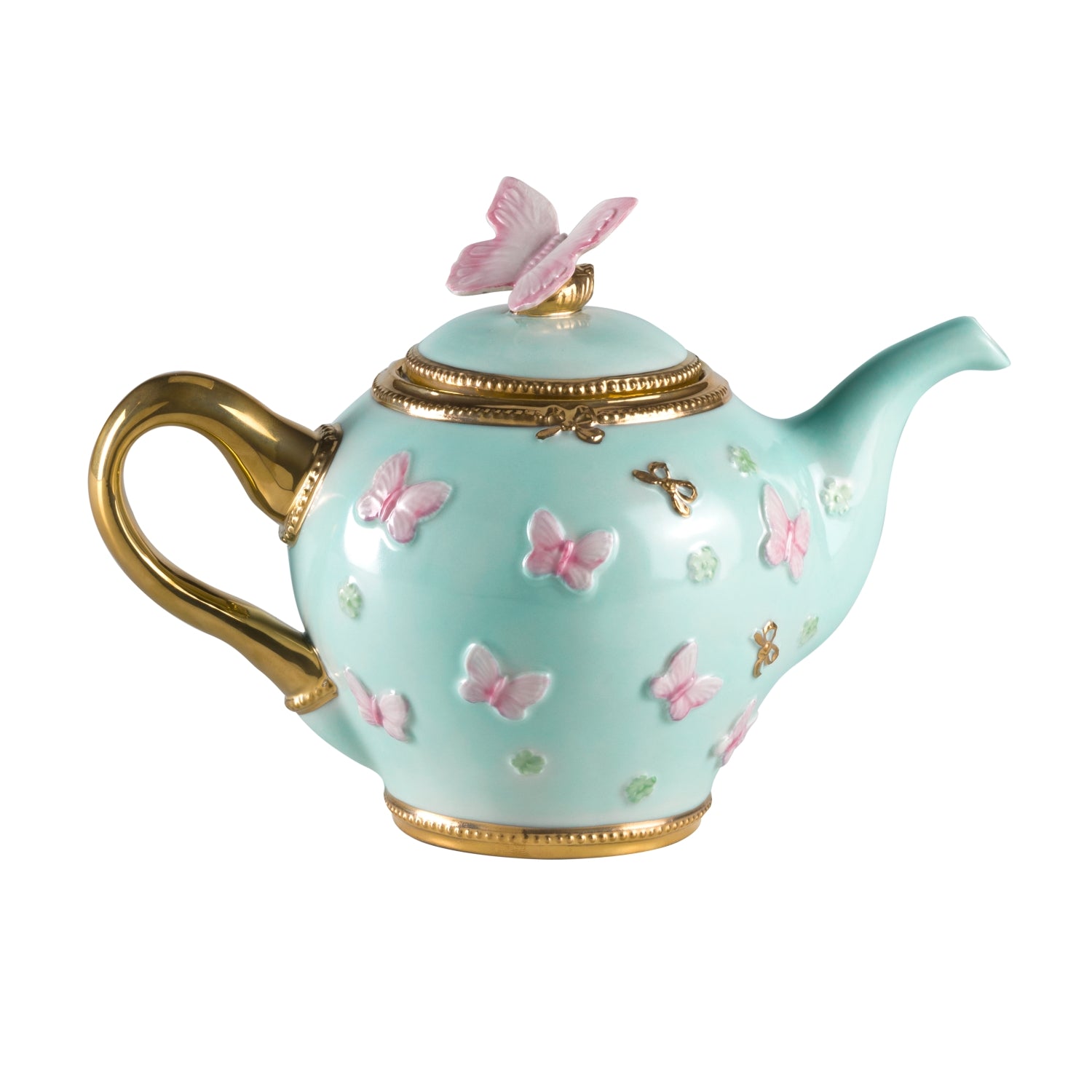 Butterfly Aquamarine Teapot