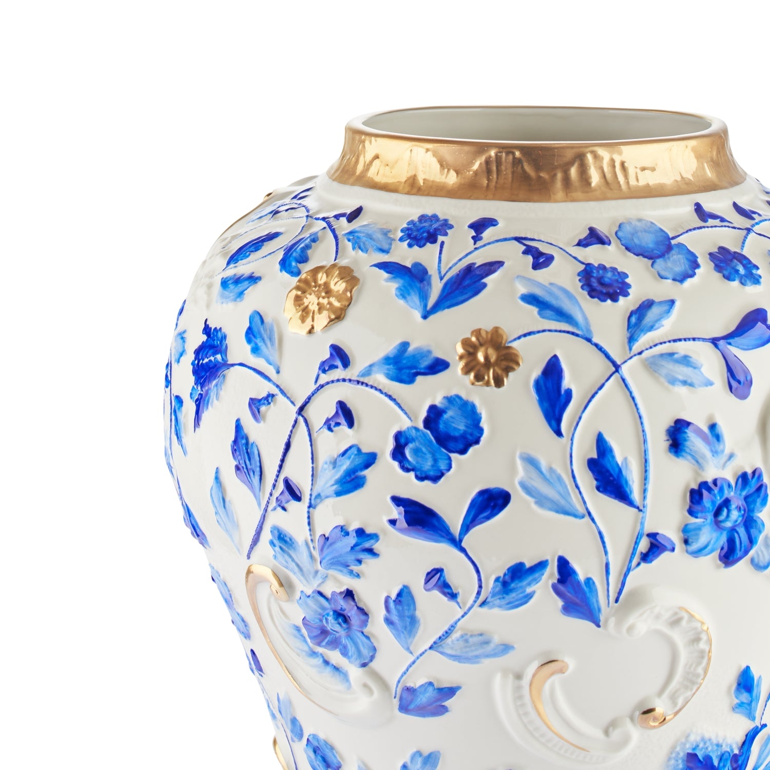 Taormina Large Vase - Blue & Gold