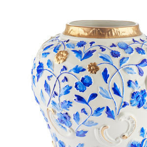 Taormina Large Vase - Blue & Gold