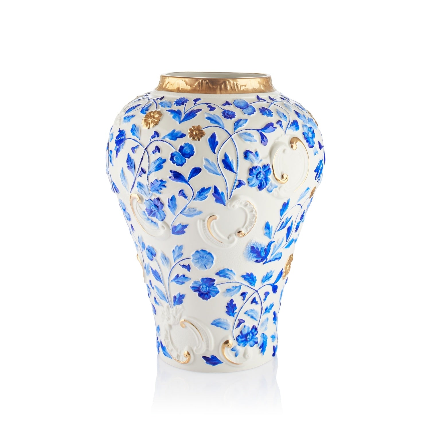 Taormina Large Vase - Blue & Gold