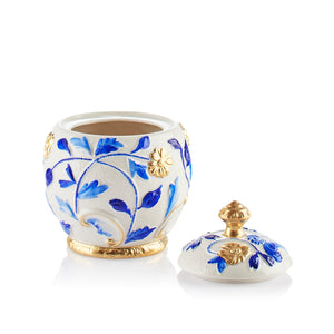 Taormina Blue & Gold Sugar Bowl