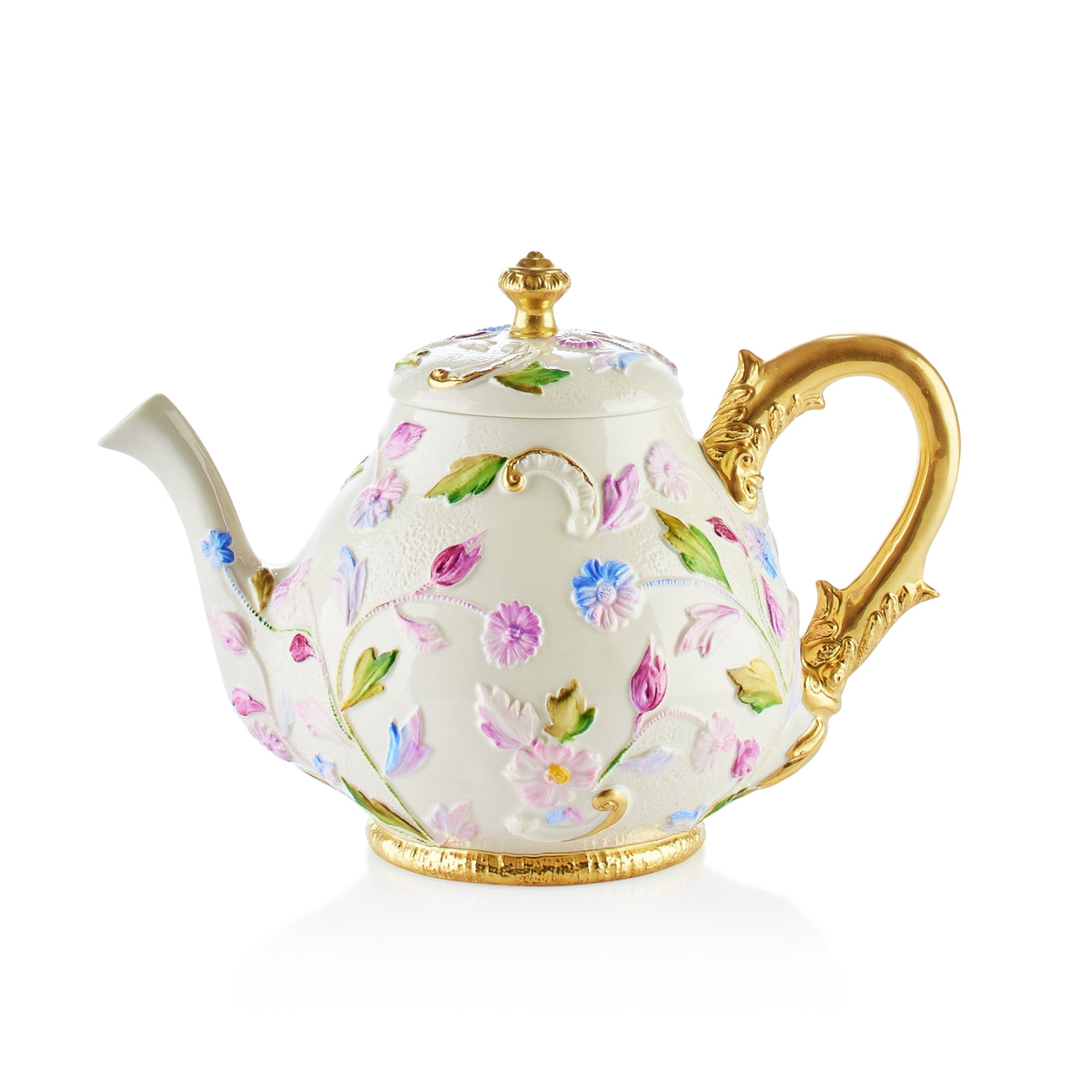 Taormina Multicolor &amp; Gold Tea Pot 