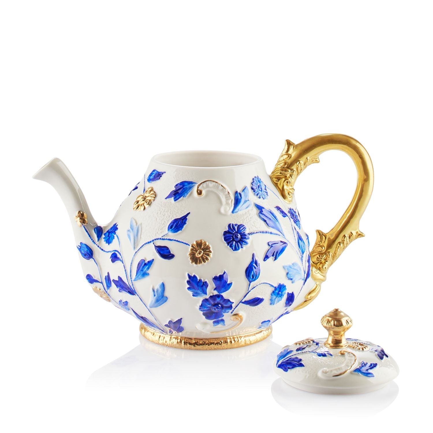 Taormina Blue & Gold Tea Pot