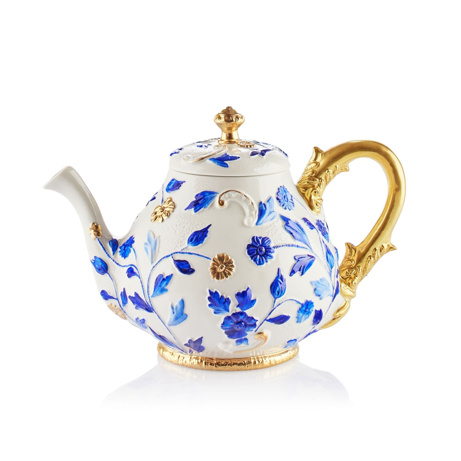 Taormina Blue & Gold Tea Pot