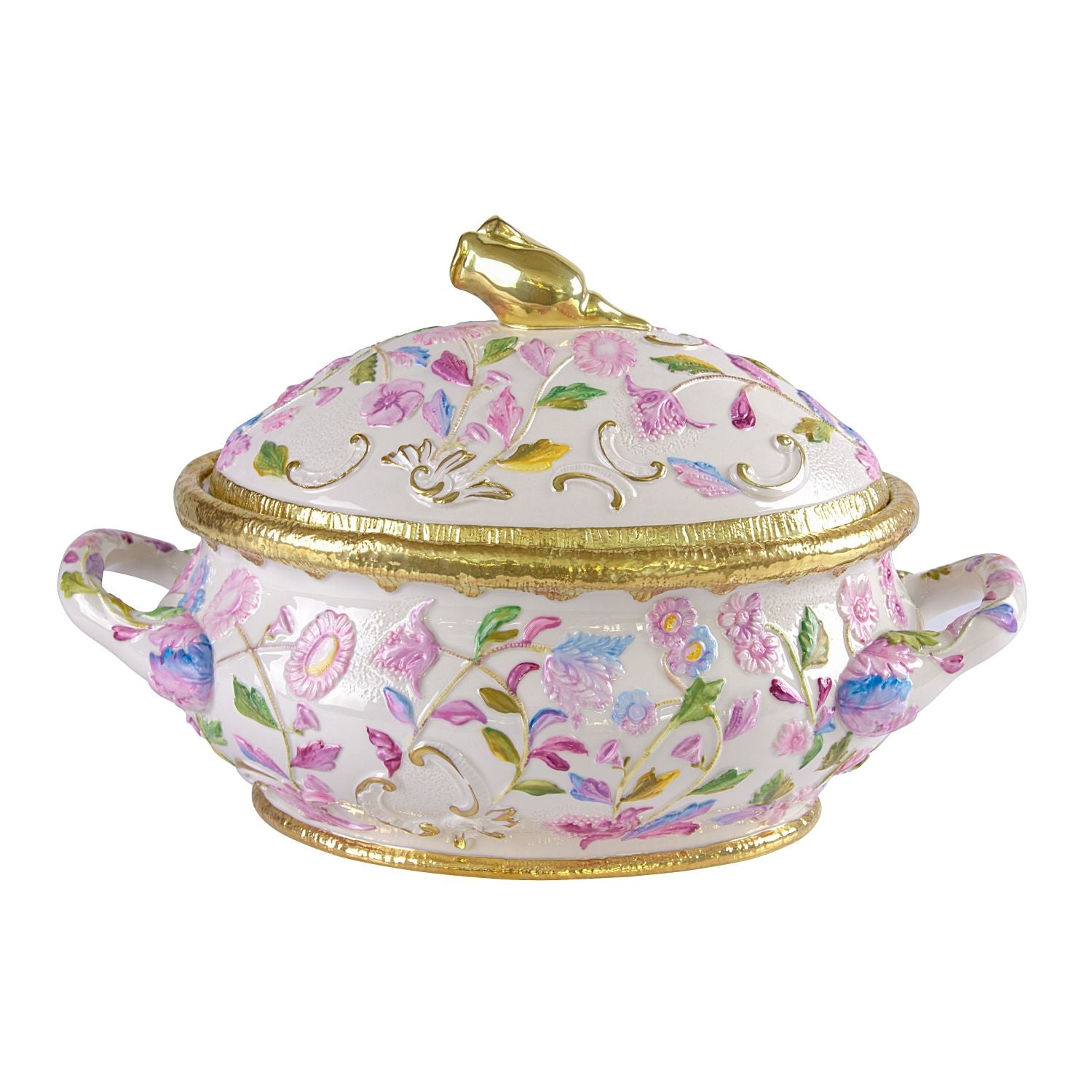 Taormina Multicolor & Gold Soup Tureen