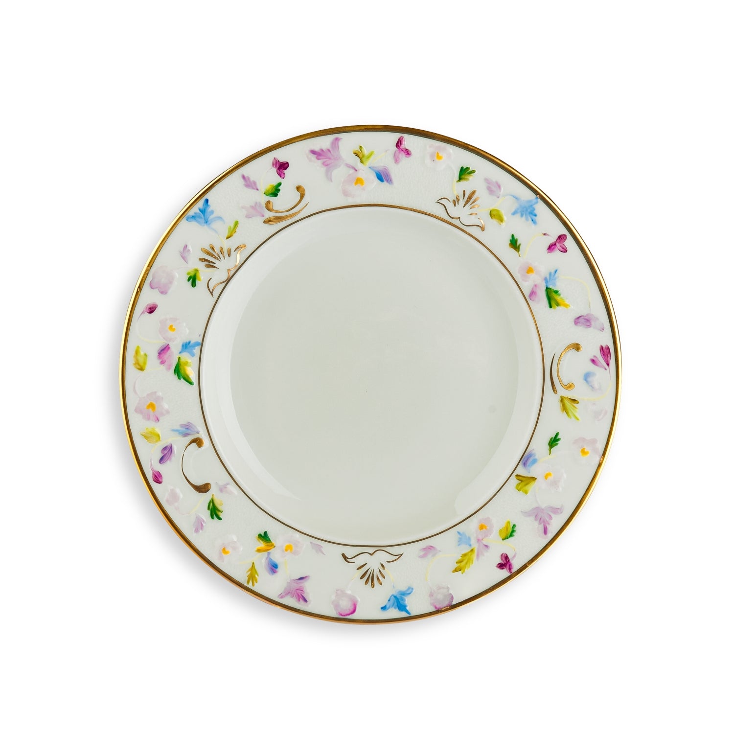Taormina Multicolor & Gold Dessert Plate