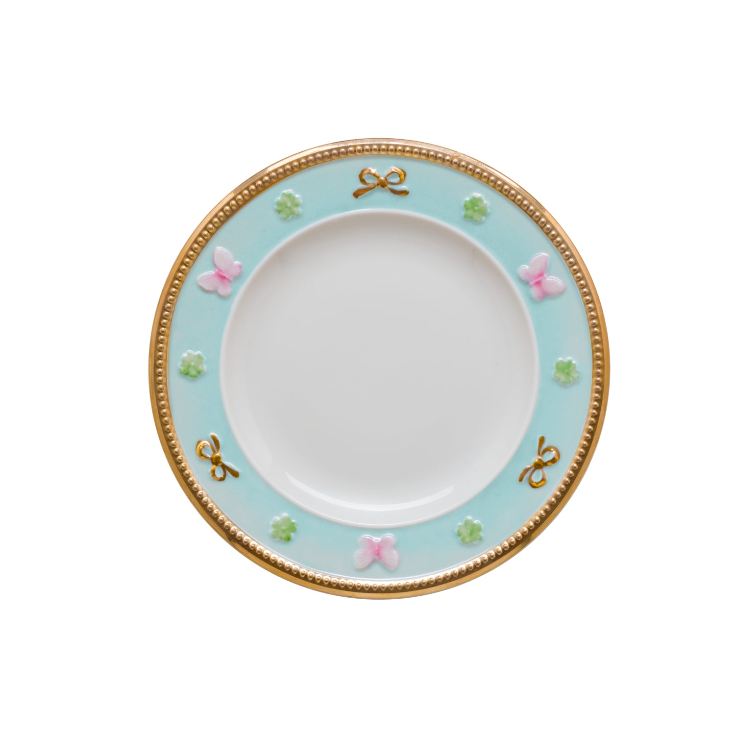 Butterfly Aquamarine Bread & Butter Plate