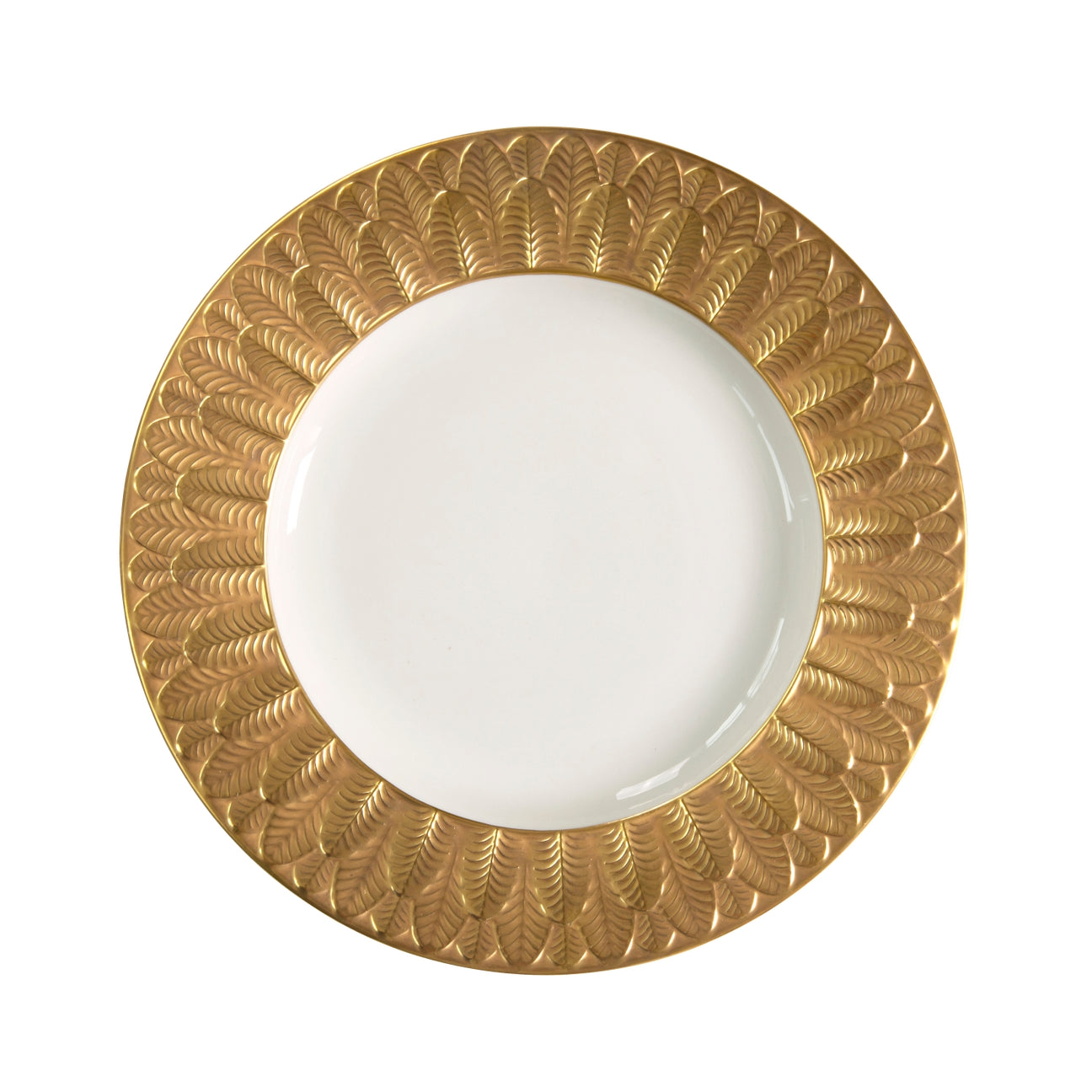 Peacock Dinner Plate - Gold 