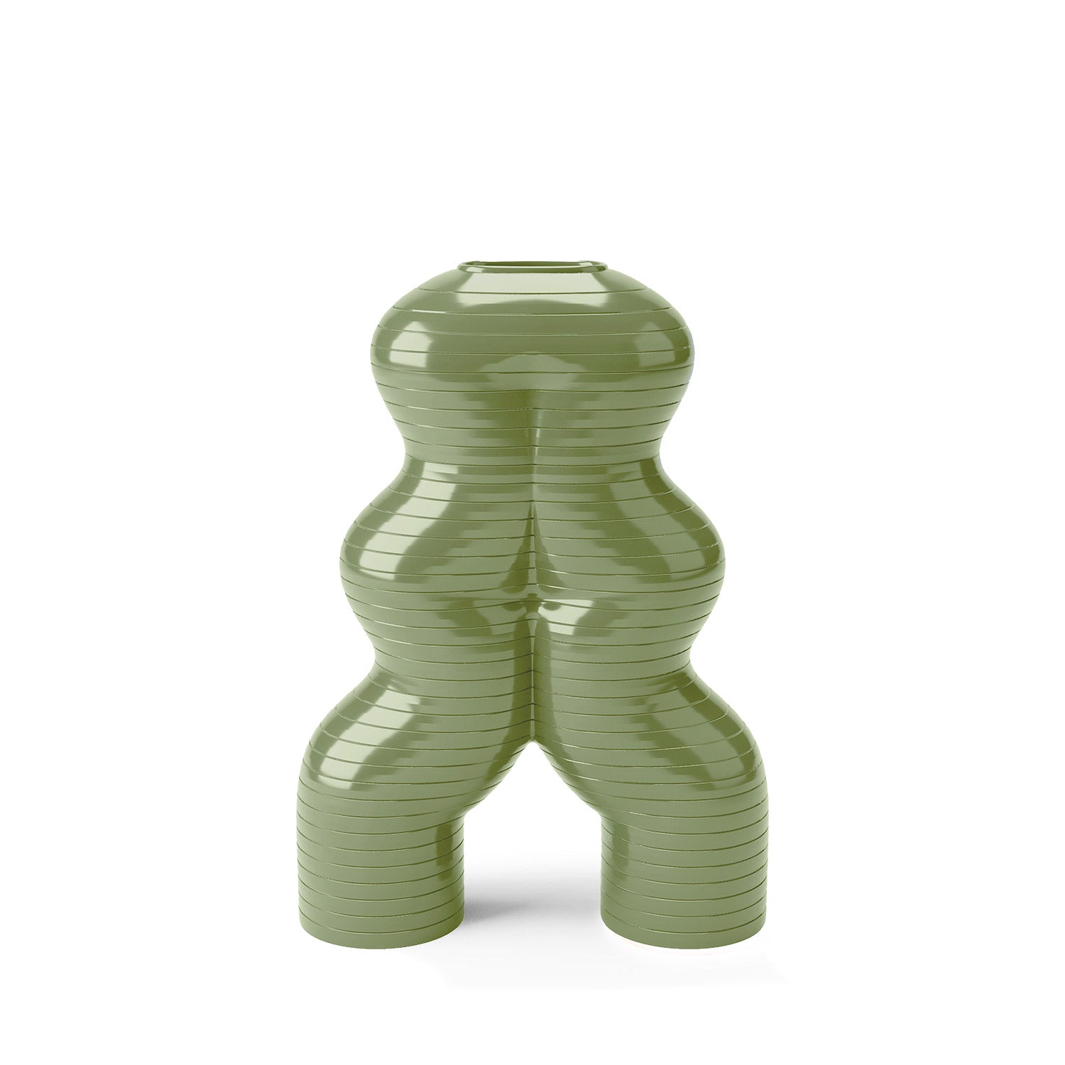 Let'S Dance By Elena Trevisan Small Vase - Olive Green