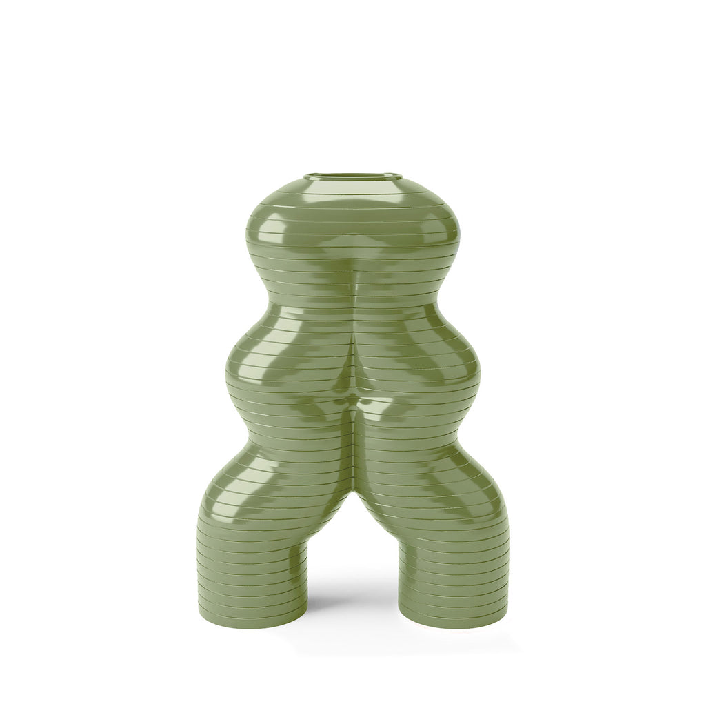 Let'S Dance By Elena Trevisan Small Vase - Olive Green