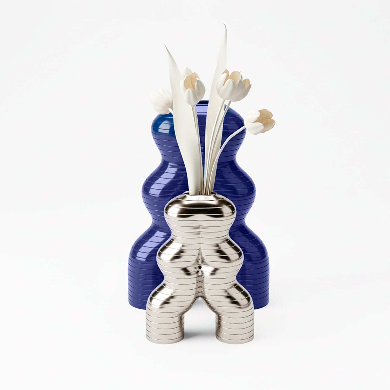 Let'S Dance By Elena Trevisan Small Vase - Platinum