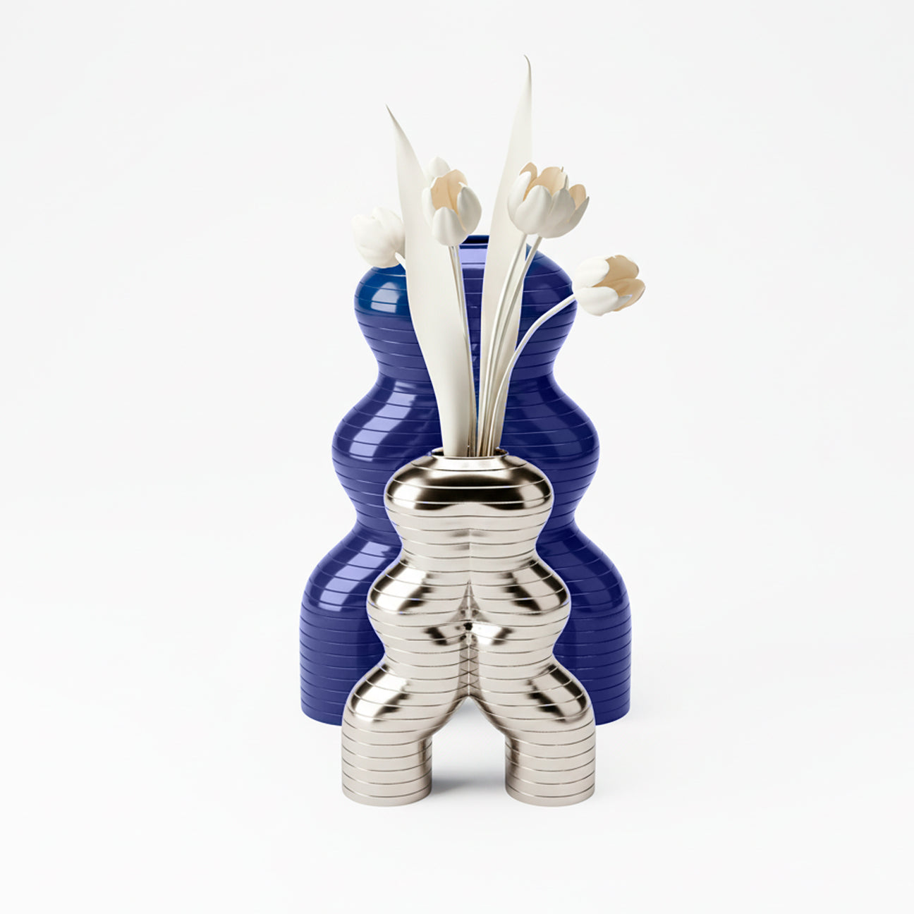 Let&#39;S Dance By Elena Trevisan Small Vase - Platinum 