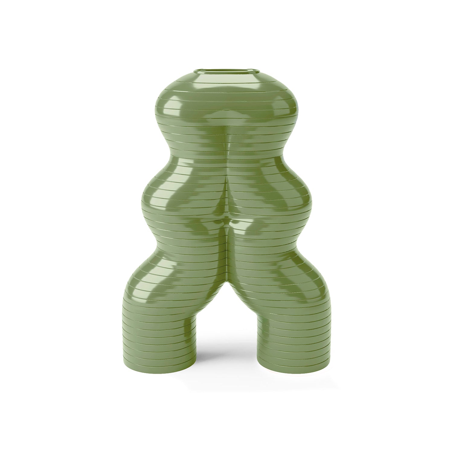 Let'S Dance By Elena Trevisan Large Vase  - Olive Green