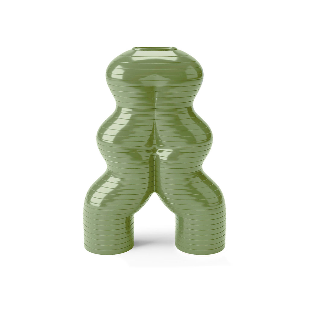 Let'S Dance By Elena Trevisan Large Vase  - Olive Green