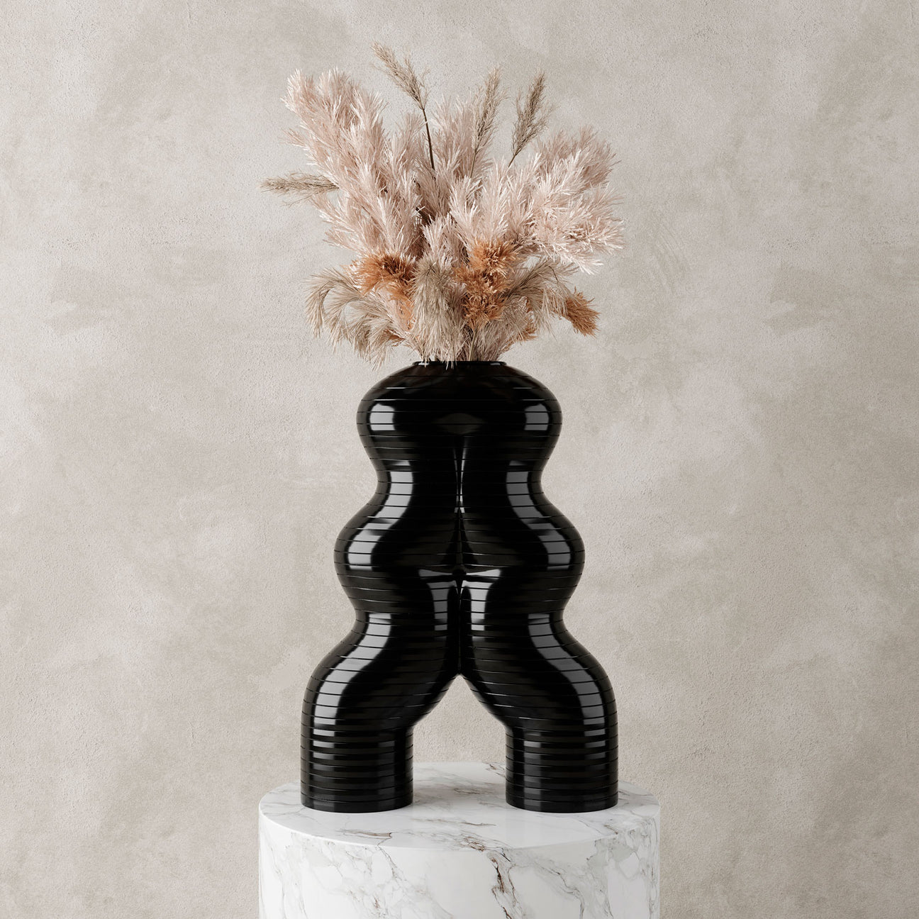 Let&#39;S Dance By Elena Trevisan Large Vase  - Black 
