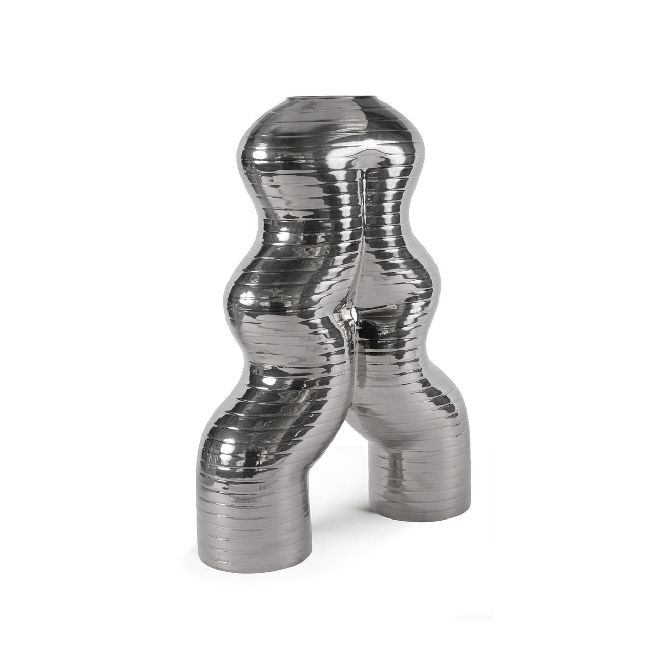 Let&#39;S Dance By Elena Trevisan Large Vase  - Platinum 