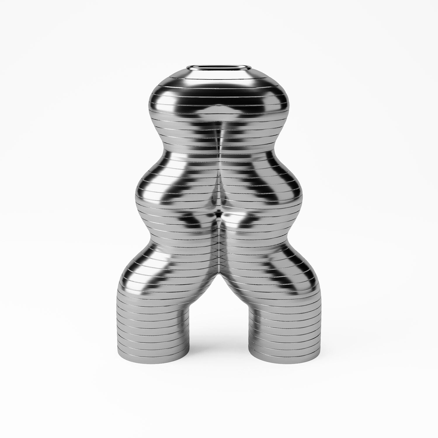 Let'S Dance By Elena Trevisan Large Vase  - Platinum