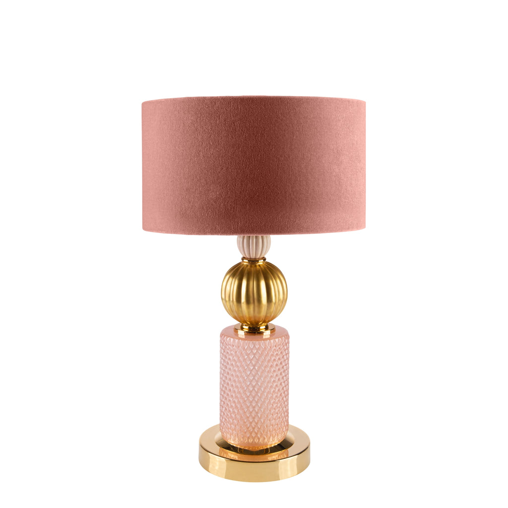 Athena Table Lamp - Pink & Gold