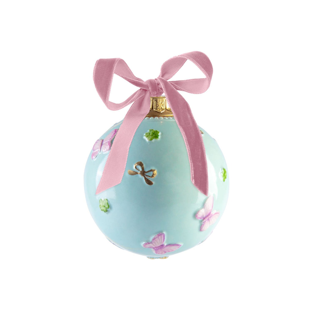 Butterfly Christmas Bauble - Aquamarine