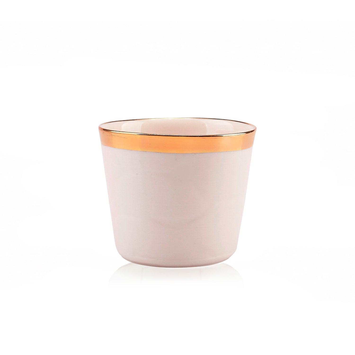 Laguna Glass - White & Gold