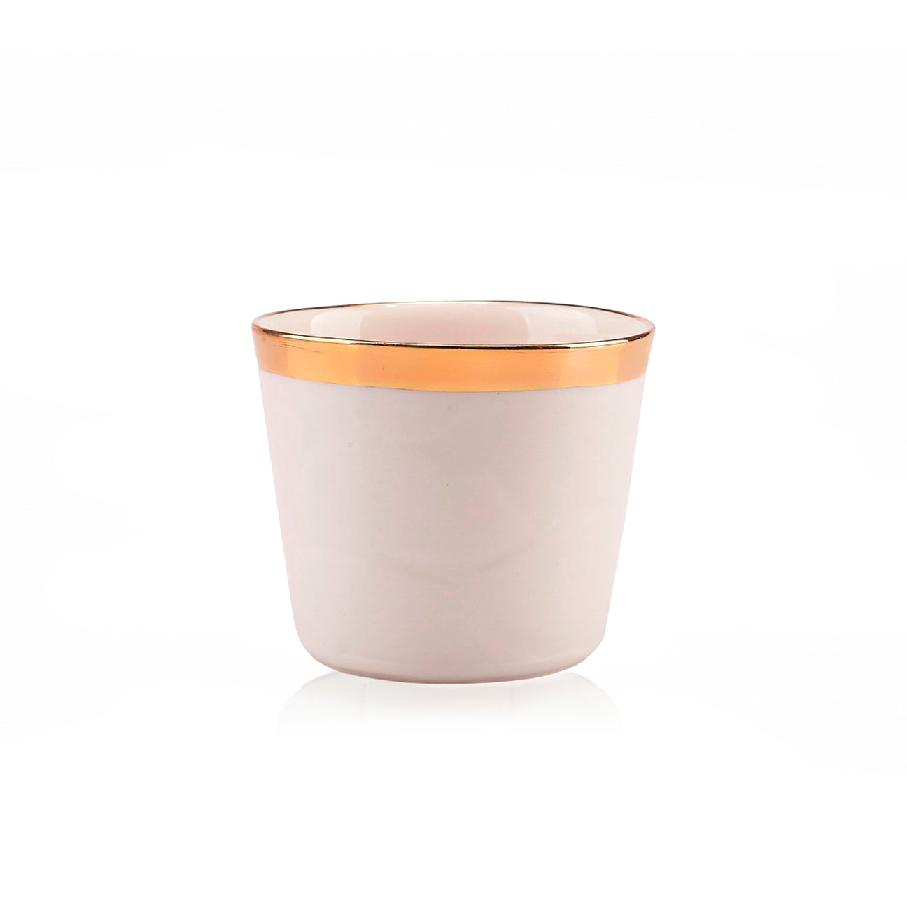 Laguna Glass - White &amp; Gold 