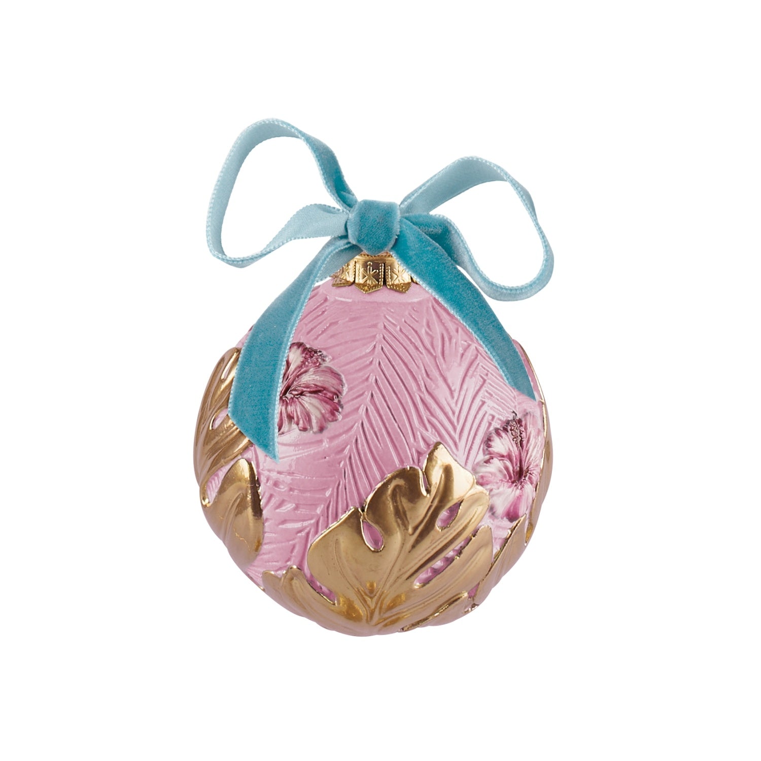 Acapulco Christmas Bauble - Pink & Gold