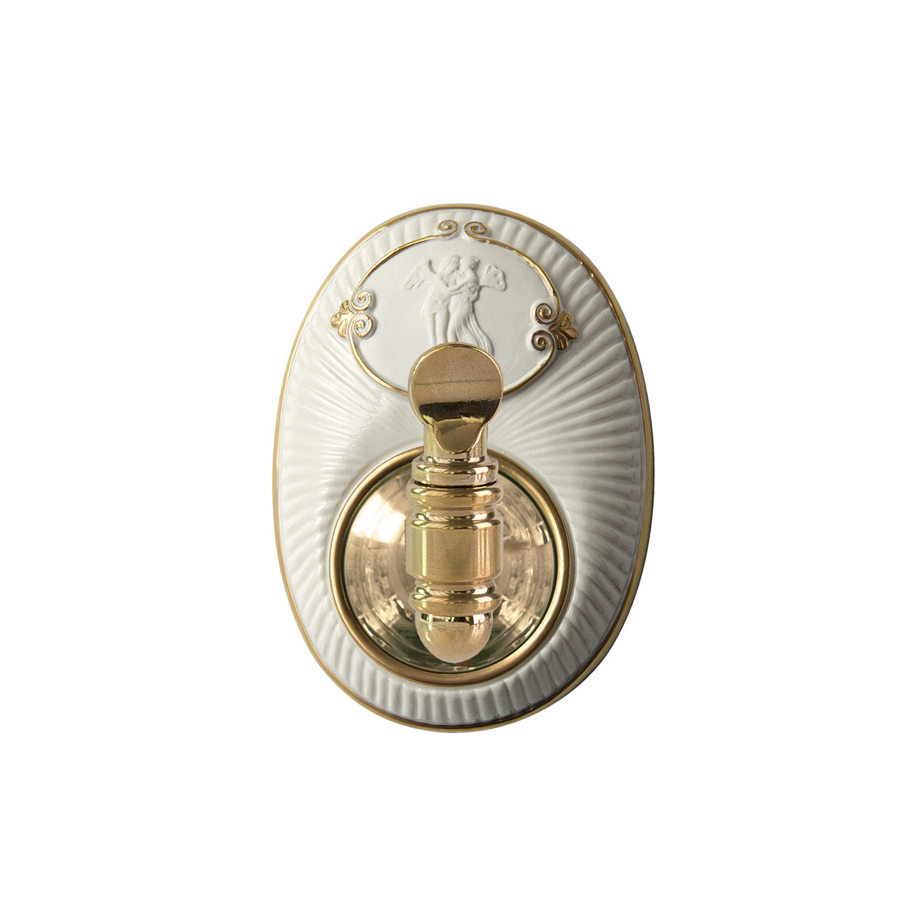 Amalfi Coat Rack - White &amp; Gold 