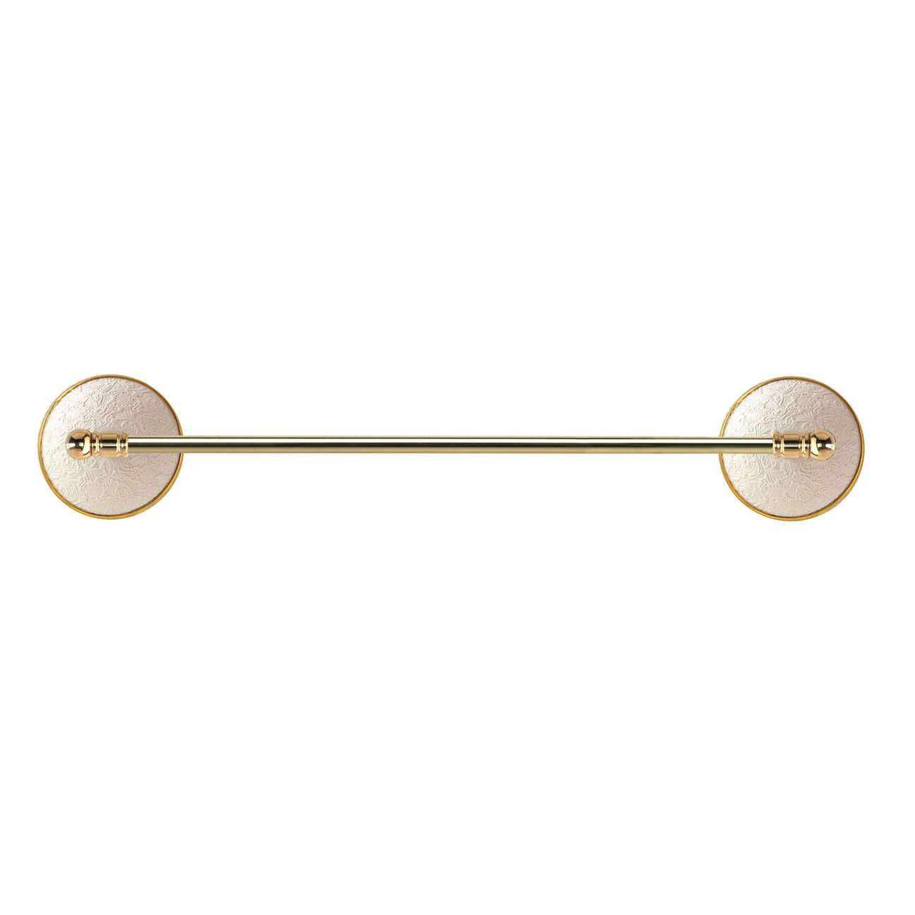 Amour Large Towel Rail - White &amp; Gold 