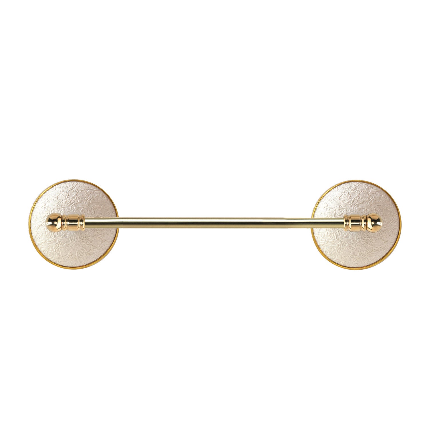 Amour Small Towel Rail - White & Gold